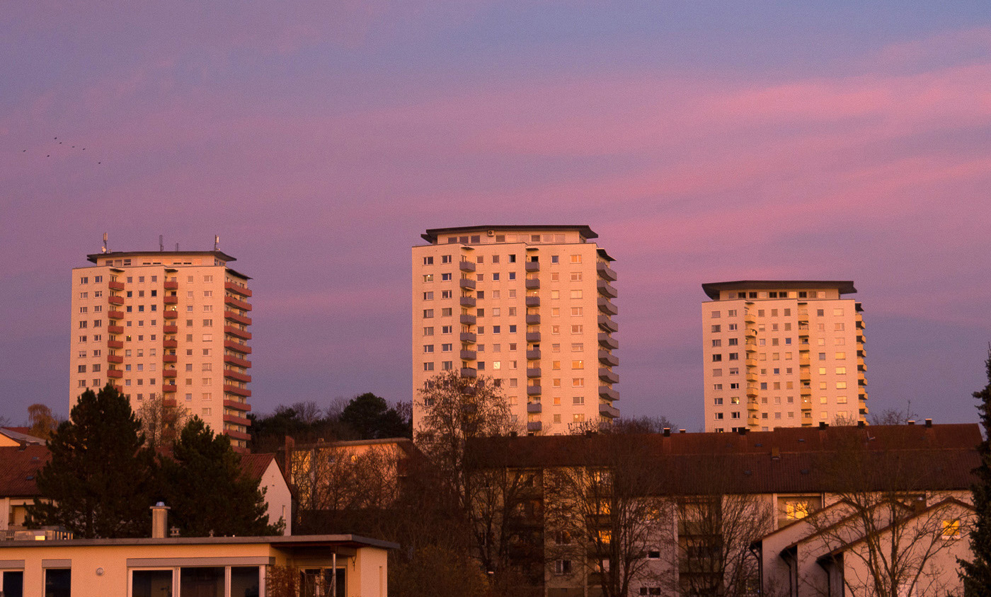 Hochhäuser am Ulmer Eselsberg